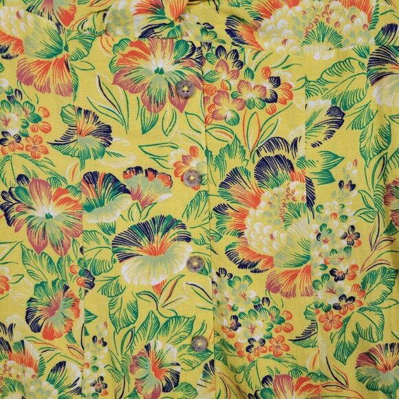 NWT URBAN OUTFITTERS Yellow Floral Bettie Twist-Front Mini Dress SIZE XS - Picture 10 of 16